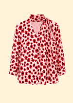 Clara Printed Chiffon / Silk Blend Top