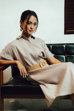 Navi Linen Dress