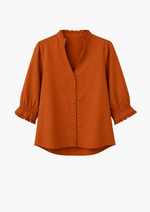 Vienna Printed Rayon Poplin Top