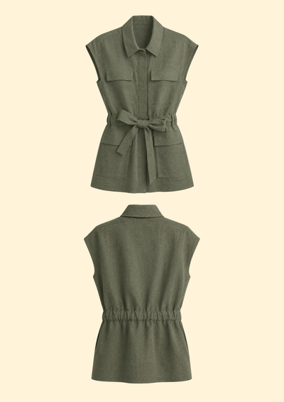 Camila Linen Top