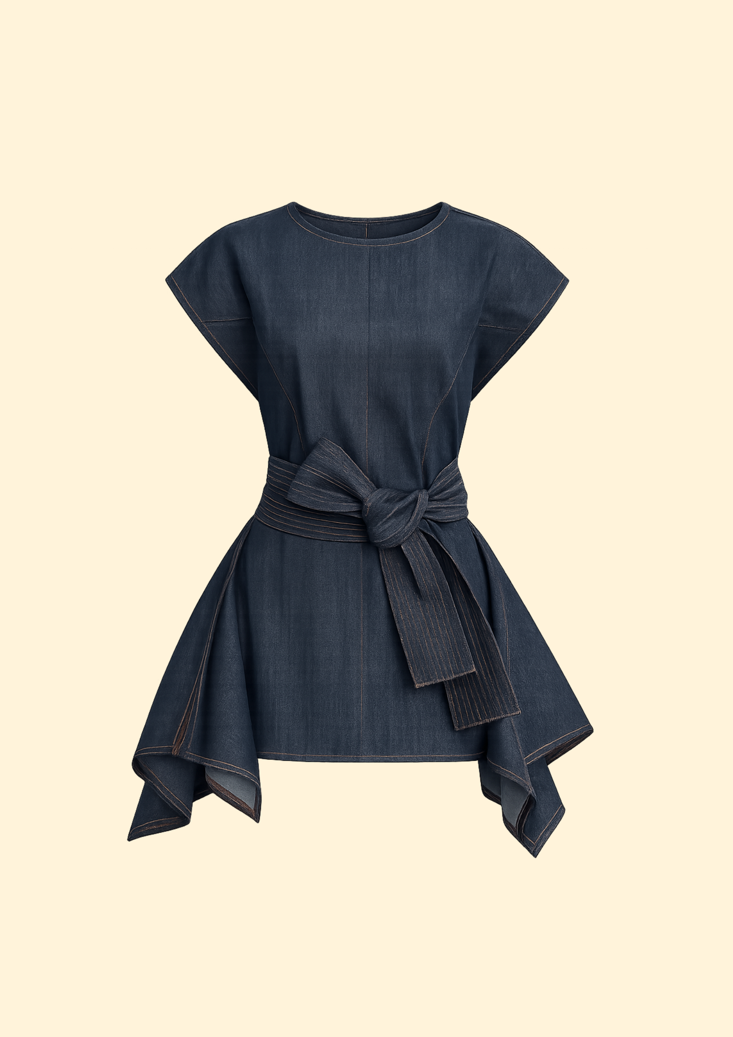 Carmen Denim Top