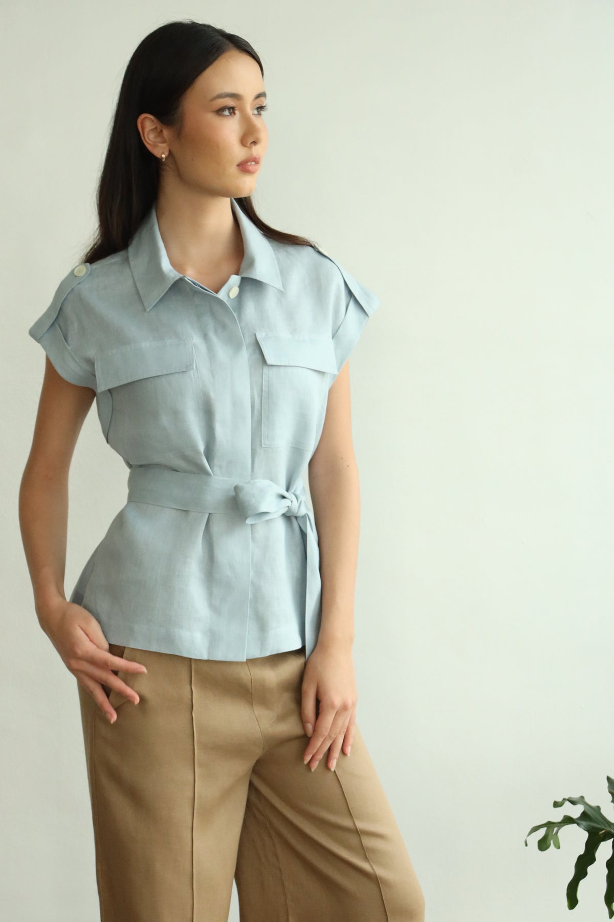 Chantal Linen Blouse