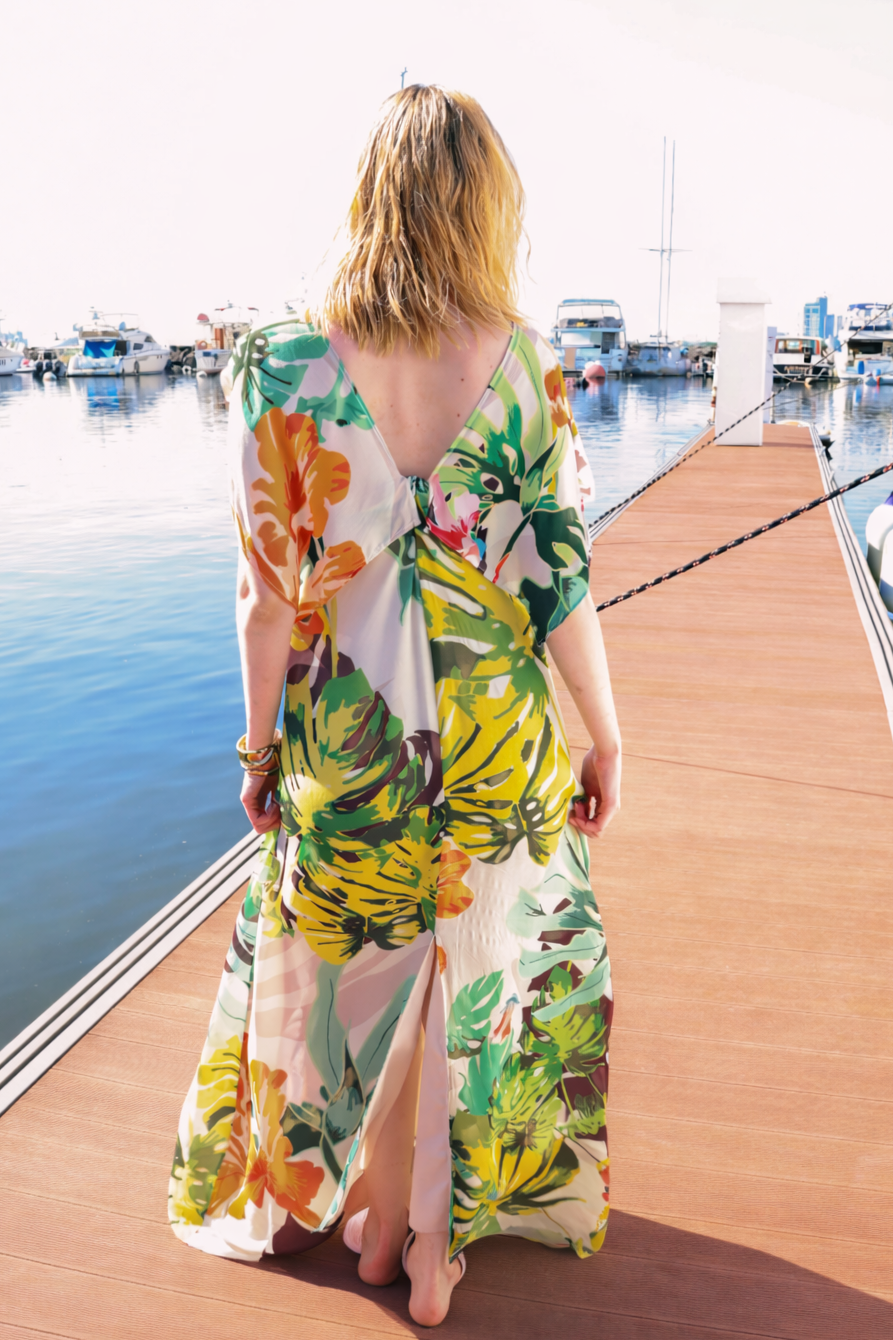 Solene Printed Silk Blend Dress