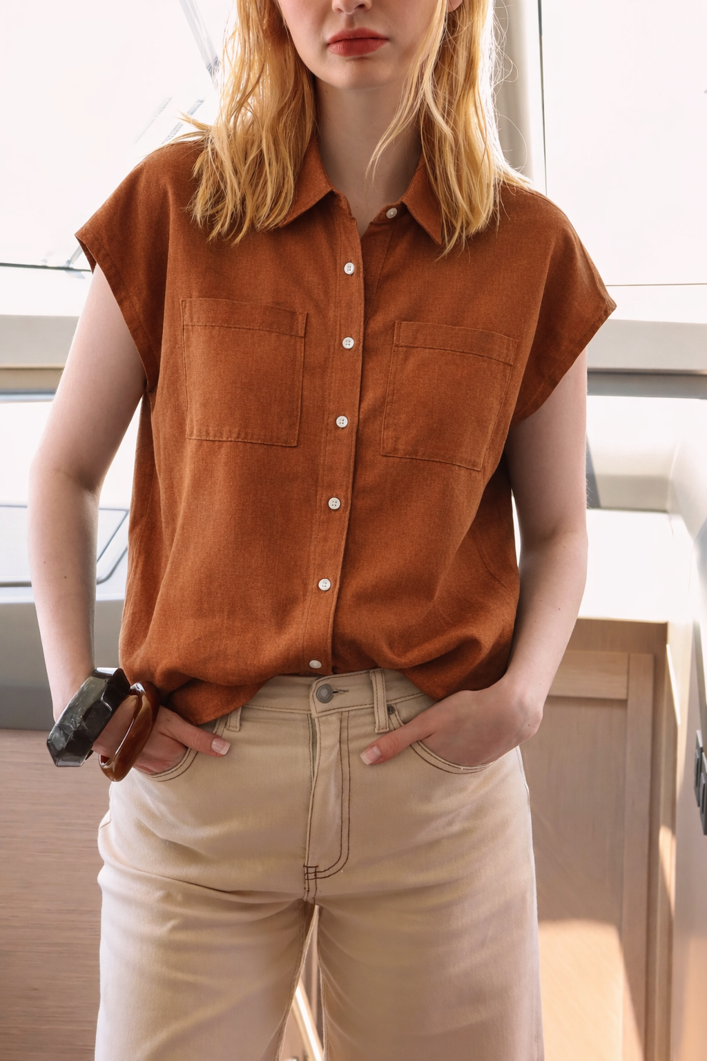 Keynie Linen Top