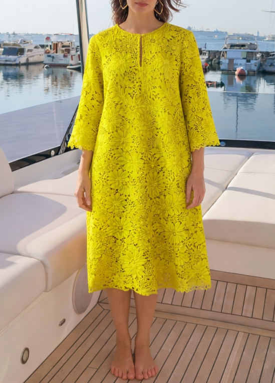 Odelle Lace Kaftan Dress