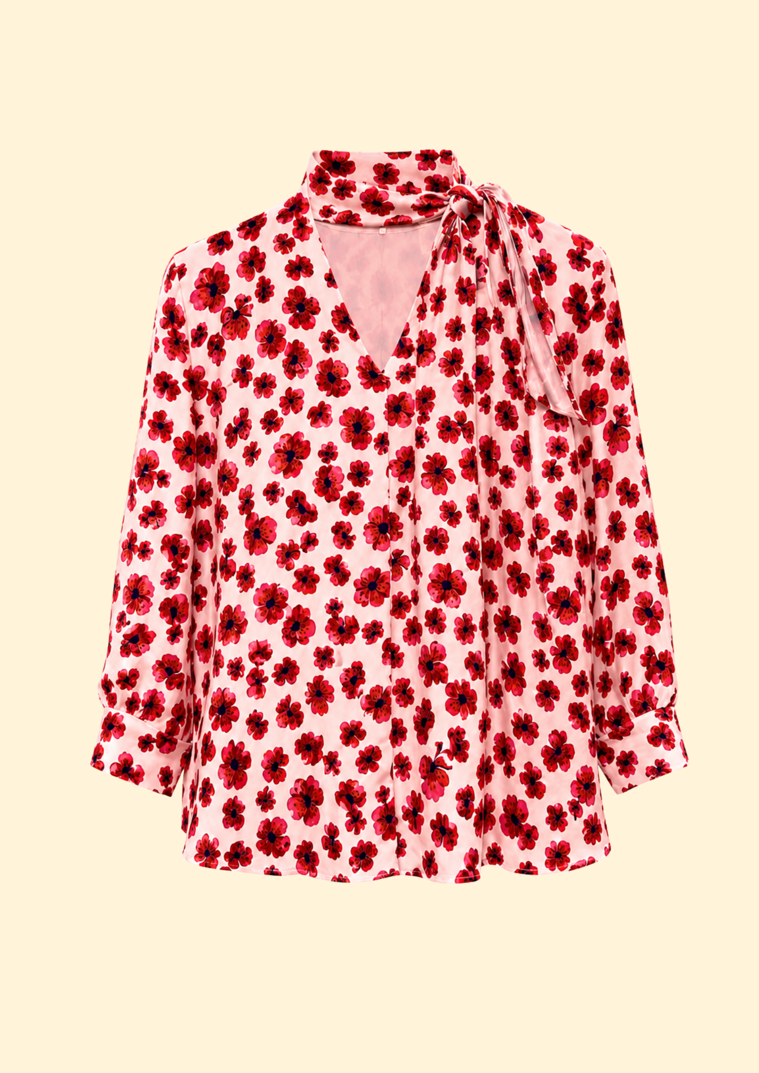 Clara Printed Chiffon Silk Blend Top