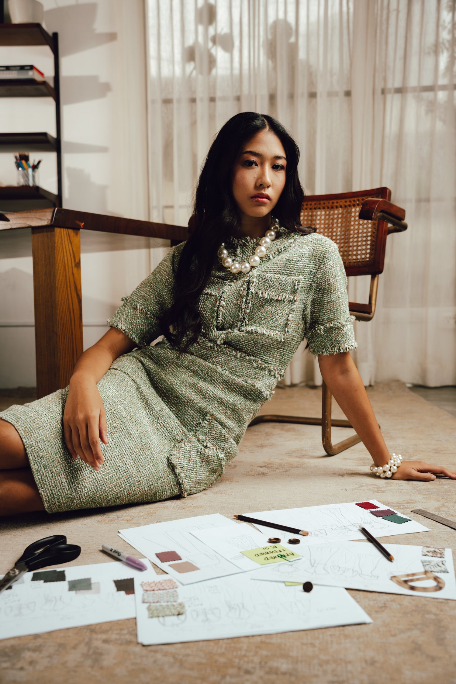 Helena Tweed Dress
