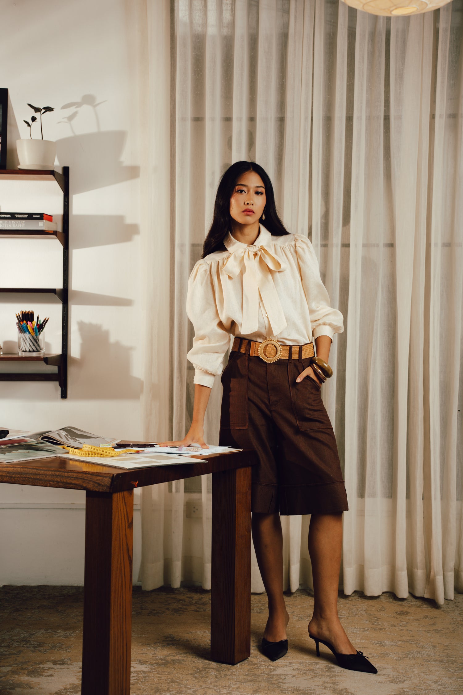 Thalia Linen Blouse