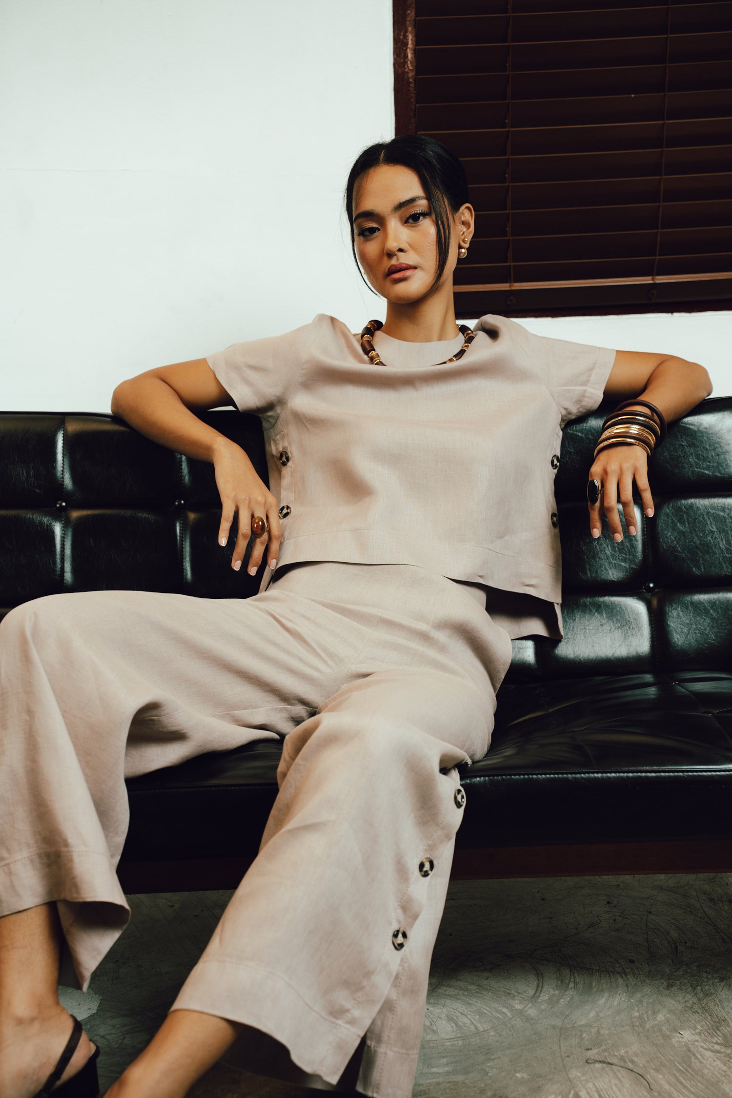 June Linen Palazzo Pants