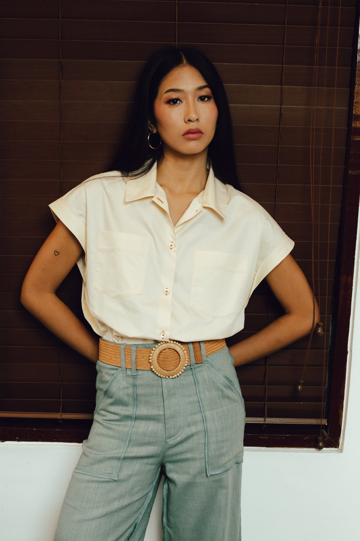 Natural Ring Buckled Belt