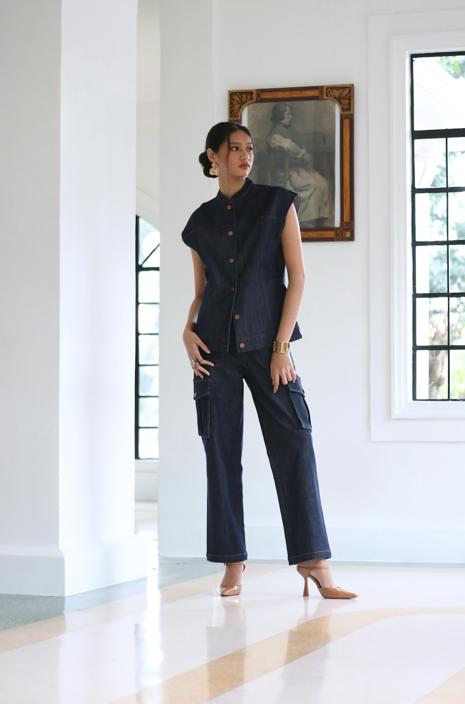 Devi Denim Top