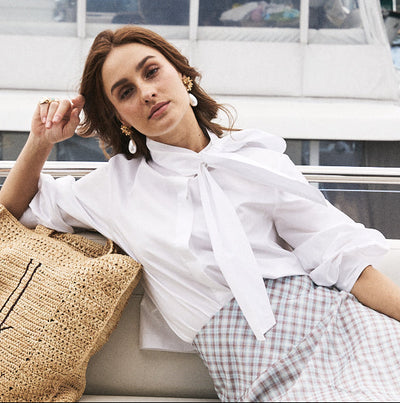 Frida Cotton Poplin Top