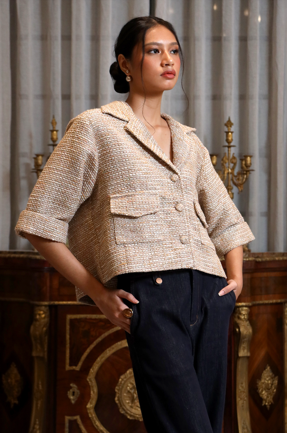 Helen Tweed Blouse