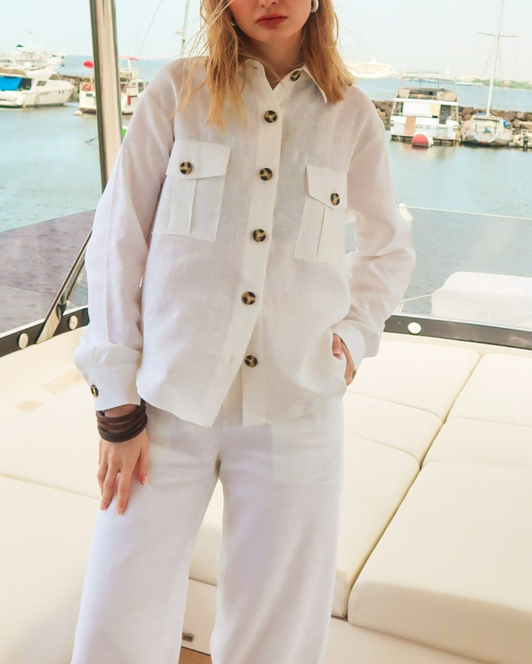 Brielle Linen Top