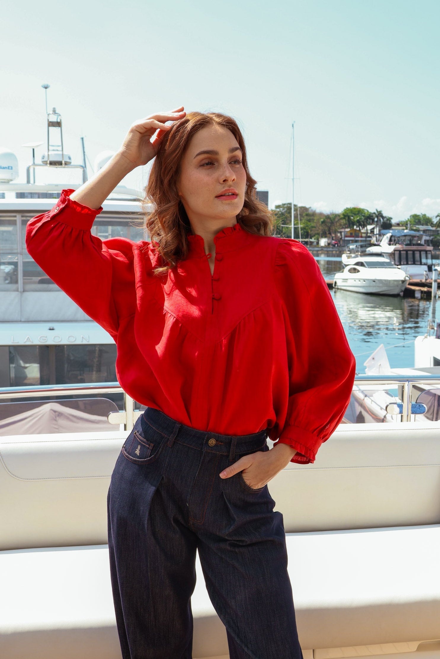 Victoria Linen Top
