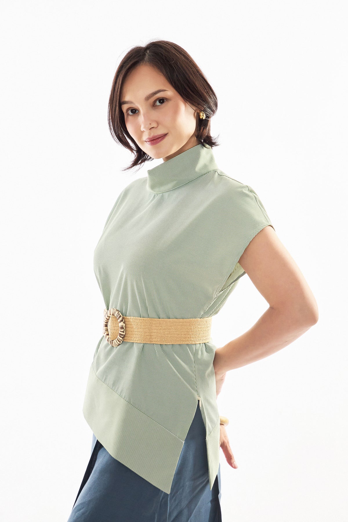 Akira Cotton Stripes Top
