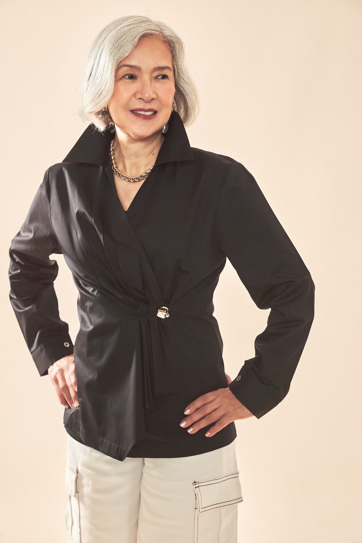 Sabine Cotton Poplin Top