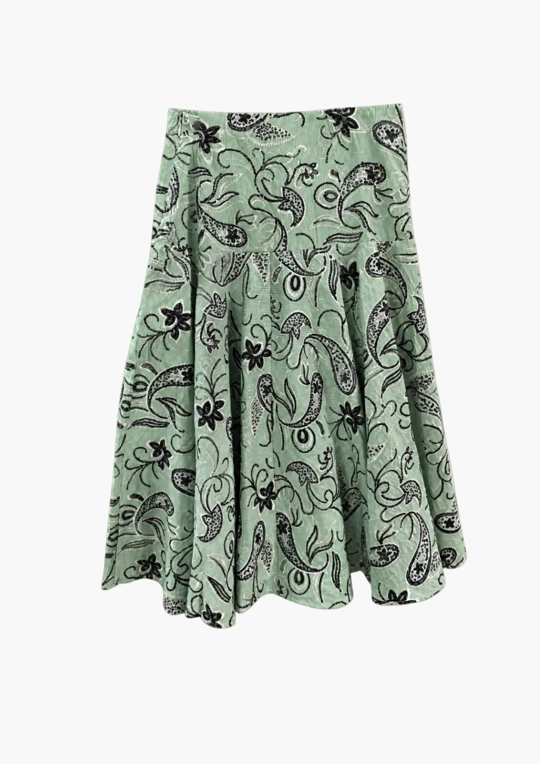 Lilian Cotton Stripes with Sequins Skirt