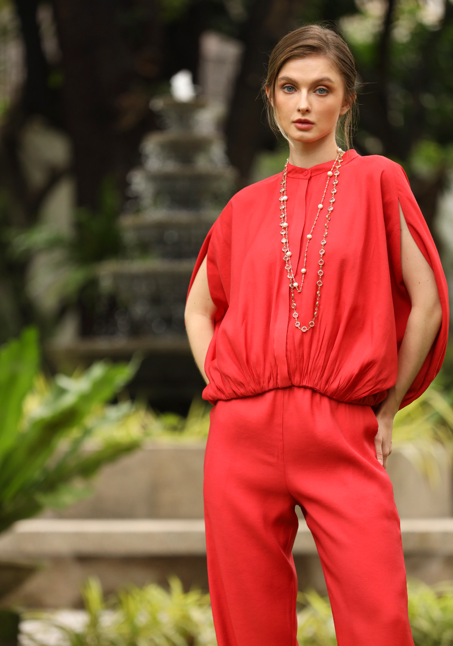 Janela Silk Blend Blouse