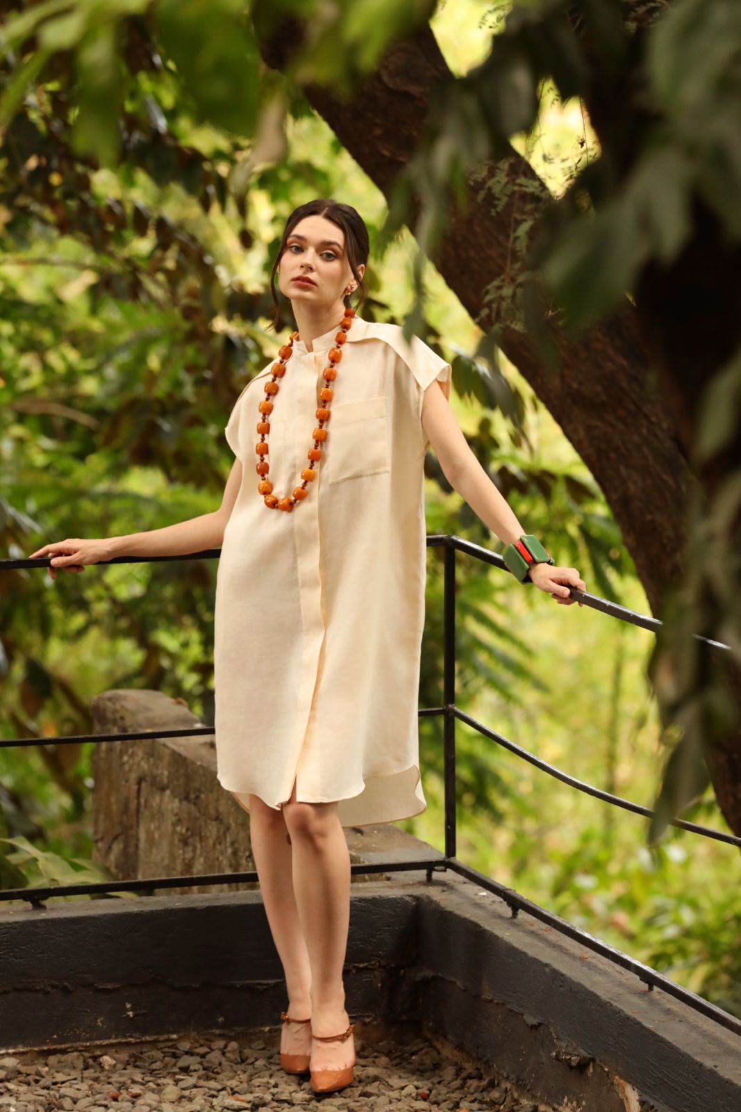 Michelle Linen Dress